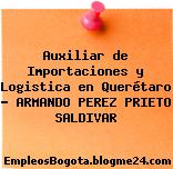 Auxiliar de Importaciones y Logistica en Querétaro – ARMANDO PEREZ PRIETO SALDIVAR