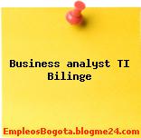 Business analyst TI Bilinge