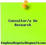 Consultor/a Ux Research