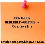 CONTADOR GENERALP-001302 – Cuajimalpa