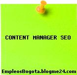 CONTENT MANAGER SEO