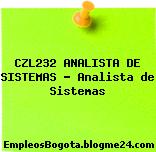 CZL232 ANALISTA DE SISTEMAS – Analista de Sistemas