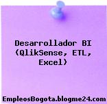 Desarrollador BI (QlikSense, ETL, Excel)