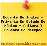 Docente De Inglés – Primaria En Estado De México – Cultura Y Fomento De Metepec
