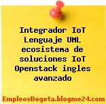 Integrador IoT Lenguaje UML ecosistema de soluciones IoT Openstack ingles avanzado