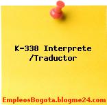 K-338 Interprete /Traductor