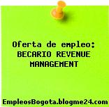 Oferta de empleo: BECARIO REVENUE MANAGEMENT