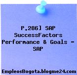 P.286] SAP SuccessFactors Performance & Goals – SAP