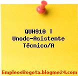QUH910 | Unodc-Asistente Técnico/A