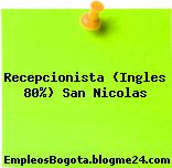 Recepcionista (Ingles 80%) San Nicolas