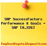 SAP SuccessFactors Performance & Goals – SAP [A.226]