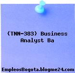 (TNN-383) Business Analyst Ba
