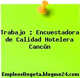 Trabajo : Encuestadora de Calidad Hotelera Cancún