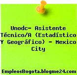 Unodc- Asistente Técnico/A (Estadístico Y Geográfico) – Mexico City