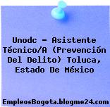Unodc – Asistente Técnico/A (Prevención Del Delito) Toluca, Estado De México