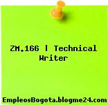ZM.166 | Technical Writer