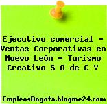 Ejecutivo comercial – Ventas Corporativas en Nuevo León – Turismo Creativo S A de C V
