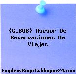 (G.608) Asesor De Reservaciones De Viajes