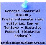 Gerente Comercial DIGITAL, Preferentemente ramo editorial Exp en Turismo – Distrito Federal (Distrito Federal)