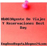 Hb063Agente De Viajes Y Reservaciones Best Day