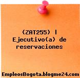 (ZAT255) | Ejecutivo(a) de reservaciones