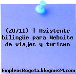 (ZO711) | Asistente bilingüe para Website de viajes y turismo