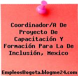Coordinador/A De Proyecto De Capacitación Y Formación Para La De Inclusión, Mexico