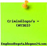 Criminólogo/a – (WV363)