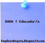 D960 | Educador/a