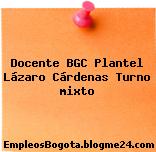 Docente BGC Plantel Lázaro Cárdenas Turno mixto