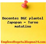 Docentes BGC plantel Zapopan – Turno matutino