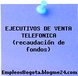 EJECUTIVOS DE VENTA TELEFONICA (recaudación de fondos)