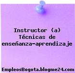 Instructor (a) Técnicas de enseñanza-aprendizaje