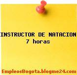 INSTRUCTOR DE NATACION 7 horas