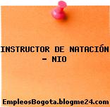 INSTRUCTOR DE NATACIÓN – NIO