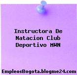 Instructora De Natacion Club Deportivo MWN
