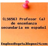 (LS656) Profesor (a) de enseñanza secundaria en español