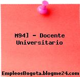 M94] – Docente Universitario