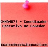 (MMD467) – Coordinador Operativo De Comedor