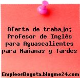 Oferta de trabajo: Profesor de Inglés para Aguascalientes para Mañanas y Tardes
