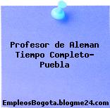 Profesor de Aleman Tiempo Completo- Puebla