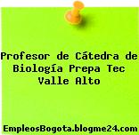 Profesor de Cátedra de Biología Prepa Tec Valle Alto