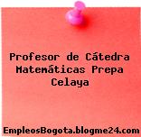 Profesor de Cátedra Matemáticas Prepa Celaya