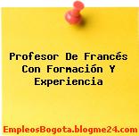 Profesor De Francés Con Formación Y Experiencia