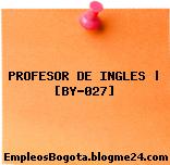 PROFESOR DE INGLES | [BY-027]