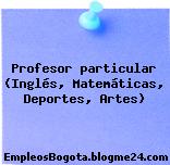 Profesor particular (Inglés, Matemáticas, Deportes, Artes)