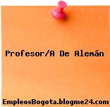 Profesor/A De Alemán