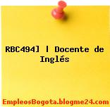 RBC494] | Docente de Inglés