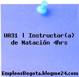 UA31 | Instructor(a) de Natación 4hrs
