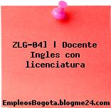 ZLG-04] | Docente Ingles con licenciatura